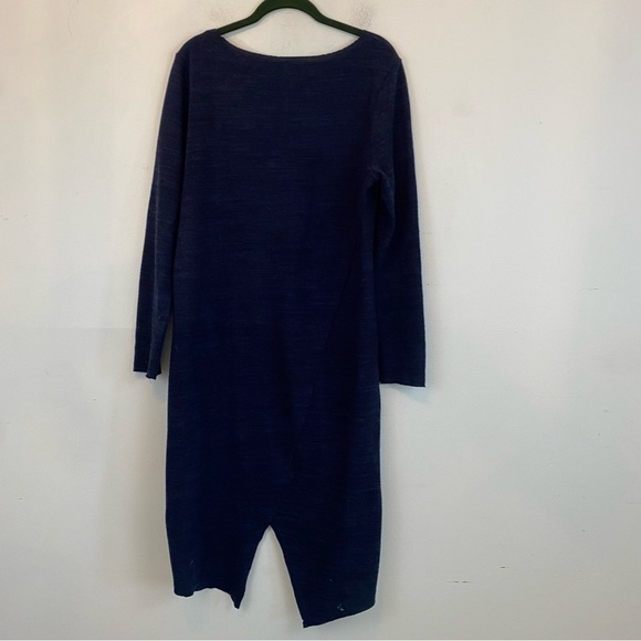 MOTH ANTHROPOLOGIE navy sweater twist dress - Picture 6 of 6